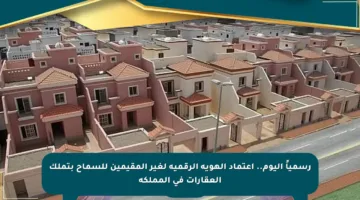 رسمياً اليوم.. اعتماد الهوية الرقمية لغير المقيمين للسماح بتملك العقارات في المملكة